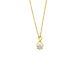 Silbercollier Lab Grown 0,25ct gold