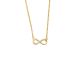 Silbercollier Infinity Lab Grown 0,05ct gold