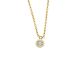 Silbercollier Lab Grown 0,10ct gold