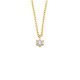 Silbercollier Lab Grown 0,25ct gold